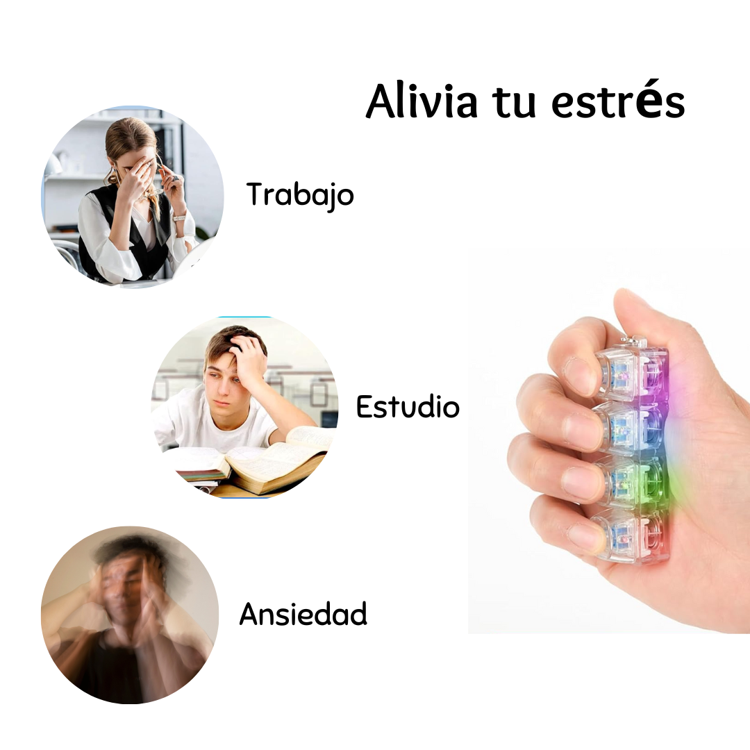 Relaxify ™ - Llavero teclado antiestrés con luz LED